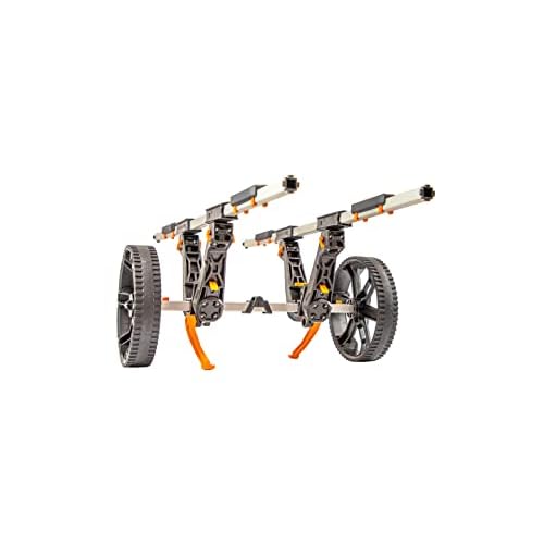 YakAttack Kayak Carts with Adjustable Frame & Wheel Options | All-Terrain, Sand & Solid Tire Variations | Durable Folding Transport System for Kayaks & Canoes | Made in USA