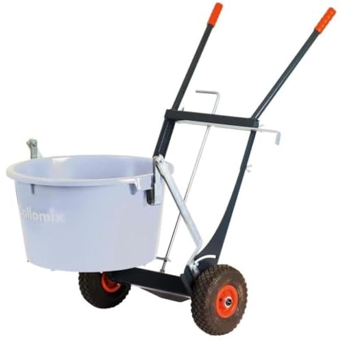 COLLOMIX Bucket Dolly - 17 Gallon Filled Bucket Mover with Balance Level & Locking Mechanism - BC17