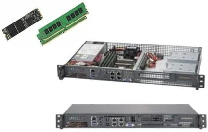 Supermicro 5018D-FN4T Xeon D 8-Core Front 1U Rackmount,Dual 10GbE w/ 16GB, 256G M.2 SSD