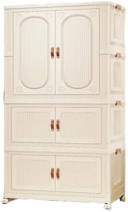 Wardrobe Foldable Storage Box, Closet, Clothes Storage, Accessories, Clothes Rack, Hanger Rack, Easy to Assemble, No Tools Required, Stylish, Includes Door, Durable, Dustproof, High Load