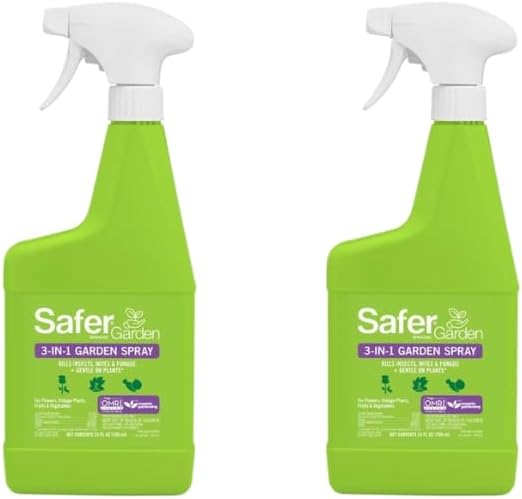 Safer Brand 5452 3-in-1 32-Ounce Ready-to-Use Garden Spray (2 Pack)