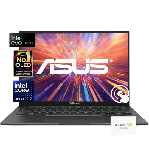 ASUS ZenBook 14 OLED FHD Touchscreen Business Laptop | Intel 16-Core Ultra 7 155H | 16GB DDR5 RAM | 2.5TB Storage 2TB SSD & 512GB External Storage | ARC Graphics | Backlit Keyboard | Win 11