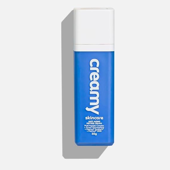 Creamy Peptide Cream 1 fl oz (30g) | Advanced Brazilian Formula with 10 Peptides & Acetyl-Glucosamine for Collagen Boost | Deep Hydration, Firming, Wrinkle Reduction & Even Skin Tone