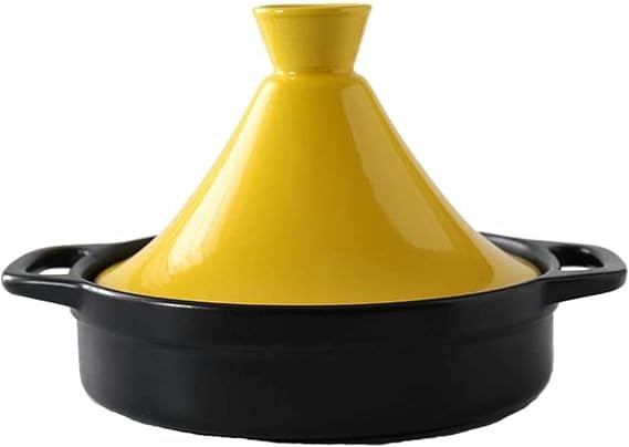 Tagine Pot For Cooking, Ceramic Enameled Cast Iron Tagine, Tajine Cooking Pot For Cooking Stew Casserole Slow Cooker For Home Kitchen