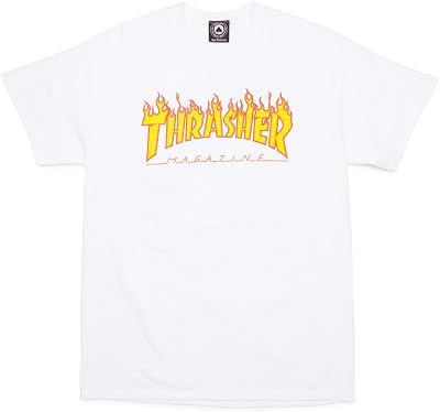 Thrasher Flame T-Shirt - White - SM