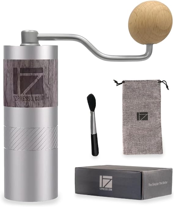 1Zpresso Q Manual Coffee Grinder - Crank Handle with Stainless Steel Conical Burr, Suitable for Drip, French Press, Travel, Camping, Office