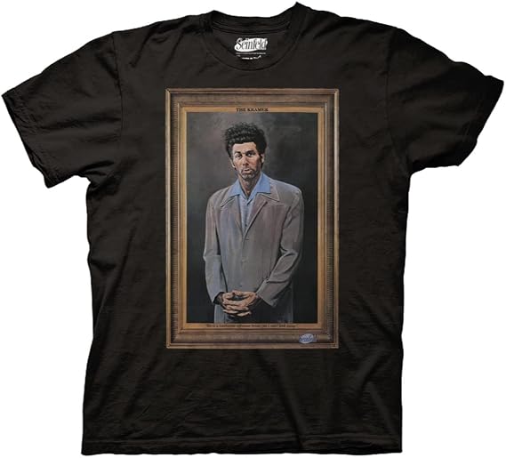 Ripple Junction Seinfeld The Kramer Framed Portrait TV Series Adult T-Shirt Officially Licensed