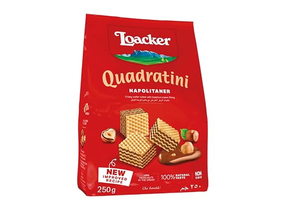 Loacker Quadratini Napolitaner Wafer, 250g