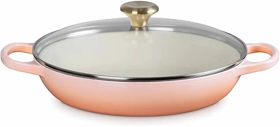 Le Creuset Buffet Casserole with Glass Lid, 3.5 qt, Peche