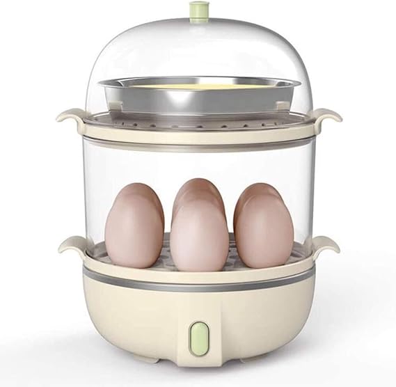 Egg boiler Egg Cooker 360W Electric Egg Maker White Egg Steamer Egg Boiler Double layer Egg Capacity Egg Cooker With Automatic Shut Off