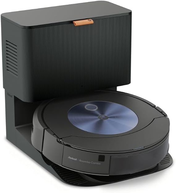iRobot Roomba Combo j7+ Self-Emptying Robot Vacuum & Mop - Fully Retractable pad, Identifies & Avoids Obstacles, Smart Mapping, Alexa, Ideal for Pets