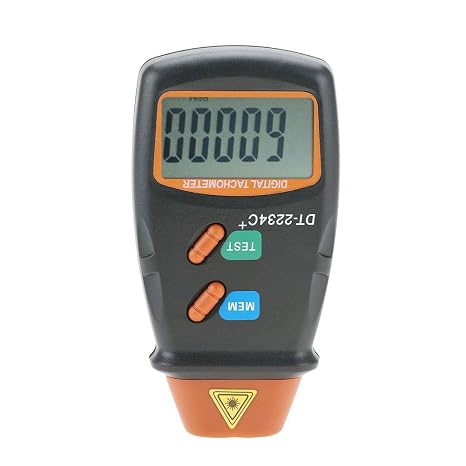 Digital Tachometer, DT-2234C+ Non-Contact Photo Mini RPM Test Speed Meter