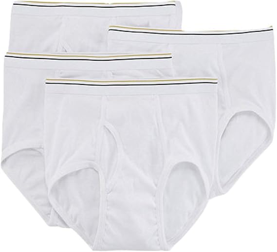 Stafford 4 Pack 100% Cotton Full-Cut Briefs White (38)