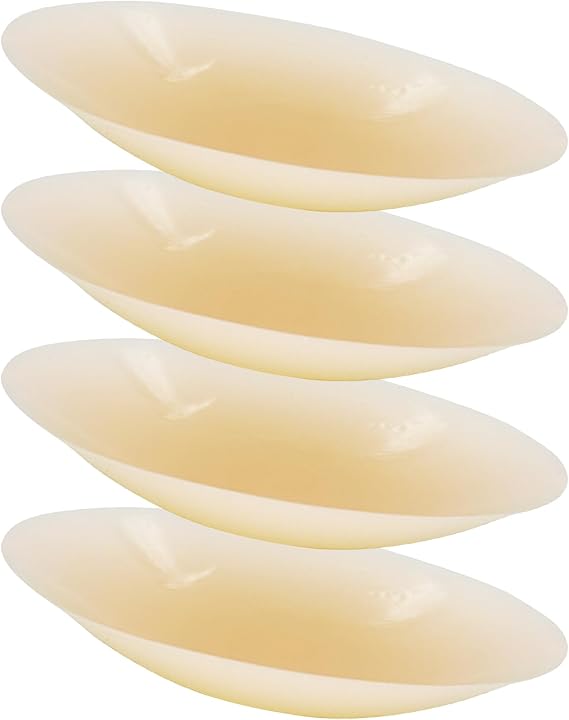 2 Pairs Sticky Silicone Nipple Covers for Women Reusable, Ultra-Thin Adhesive Pasties Nipple Cover No Show Seamless