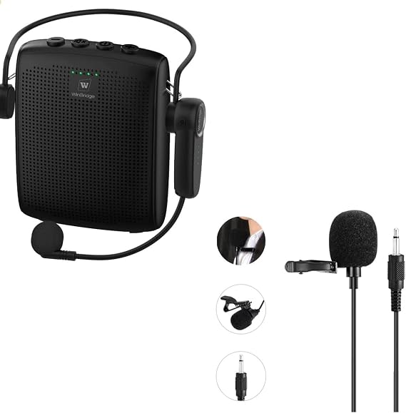 WinBridge WB002 Bluetooth Voice Amplifier + S6 Lapel Mic Bundle
