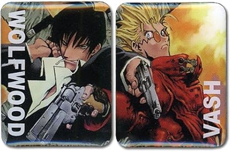 Trigun : Vash & Wolfwood Pins (Set of 2)