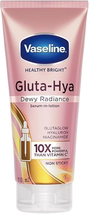 Vaseline Gluta-Hya Dewy Radiance Serum-In-Lotion Non Sticky 70ml, By Sell n Ship | Lightweight lotion format suitable for daily use.