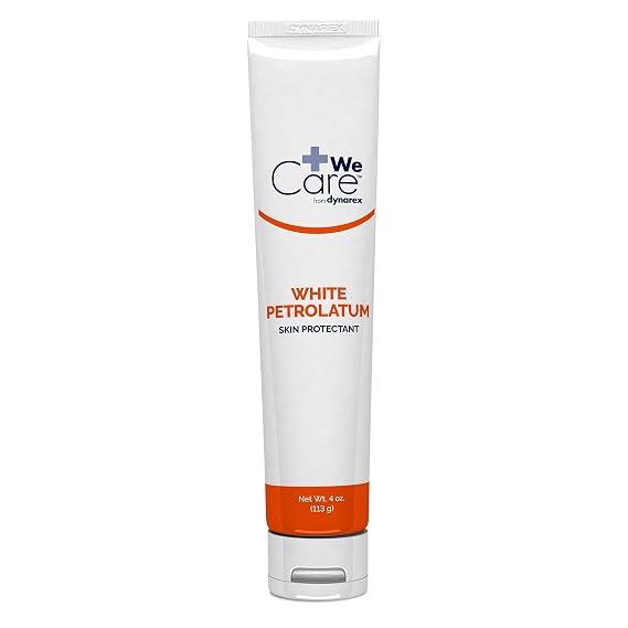Dynarex 45 White Petroleum Flip Top Tube, Each 4 Ounce 1 Count