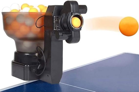 Table Tennis Robot Ping Pong Robot Machine with 36 Different Spin Balls Table Tennis Robots Automatic Ball Machine for Training, Easy Assembly