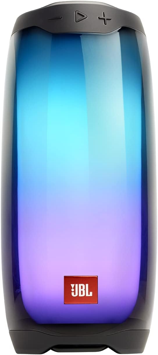 JBL Pulse 4 Waterproof Portable Bluetooth Speaker with Light Show - Black