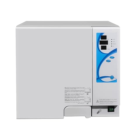 18L Portable Desktop Steam Sterilizer Stainless Steel Autoclave Double Adjustment