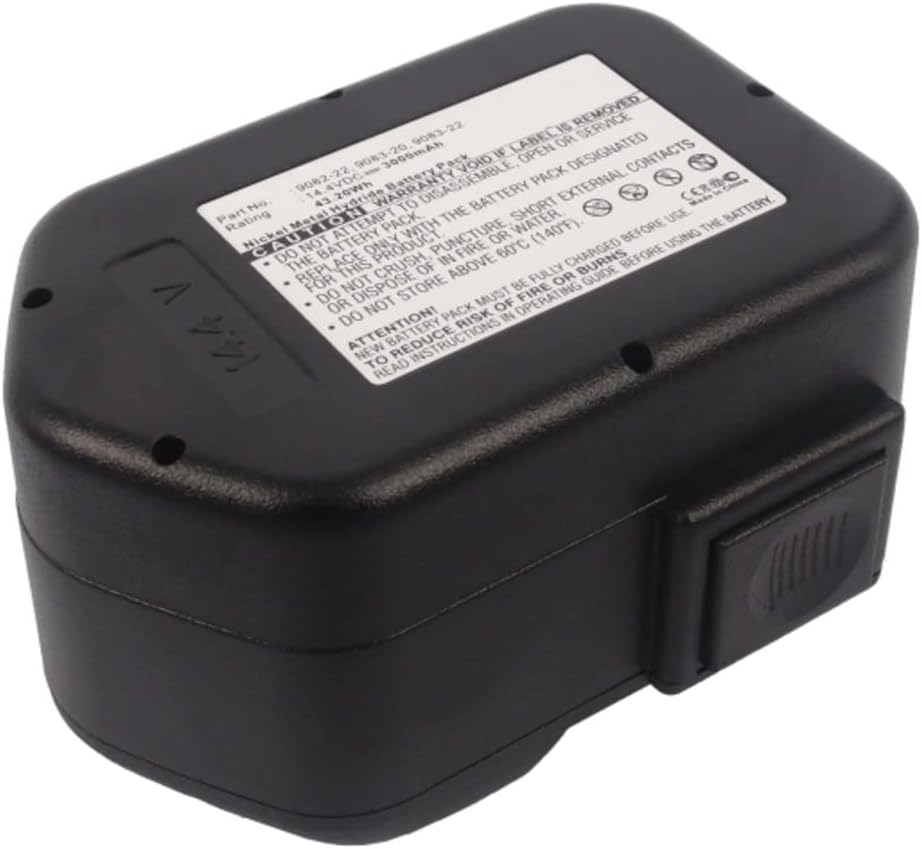 Synergy Digital Power Tool Battery, Compatible with Milwaukee 0613-24 Power Tool, Ni-MH, 14.4V, 3000mAh Ultra High Capacity, Replacement for AEG 48-11-1000, 48-11-1014, 48-11-1024 Battery