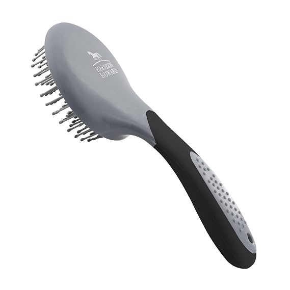Harrison Howard Horse Mane and Tail Brush, Professional Grooming Brush