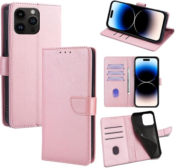 Cover Compatible with Sharp Aquos Sense 2 / SHM08 / Docomo SH-01L / Au SHV43 / Android One S5 Magnetic Closure Wallet Card Slot Flip Kickstand Pink