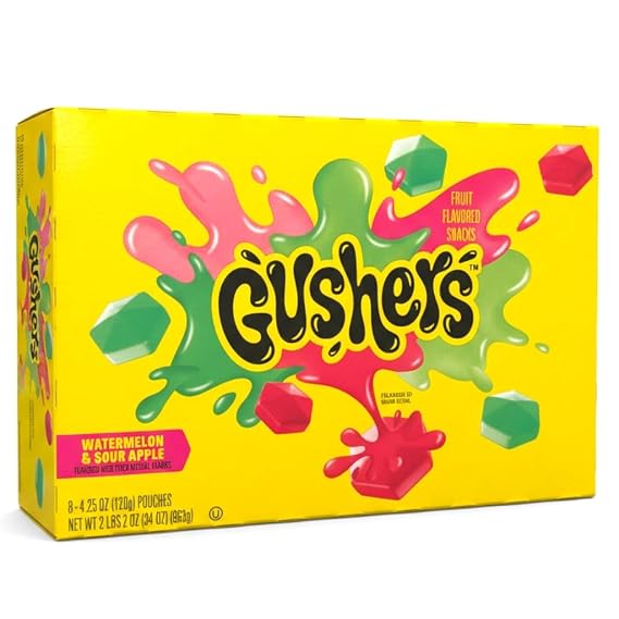 Gushers Watermelon & Sour Apple Fruit Snacks, 8 ct, 34 oz