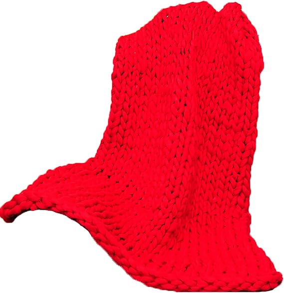 Chunky Knit Blanket,Handmade Knit Blanket,Throw Blanket for Winter Decor,Tight Braided Thick Cable Knit Throw for Sofa Or Bed,Soft and Warm Blanket,Home Decor (Color : H, Size : 80x100cm)