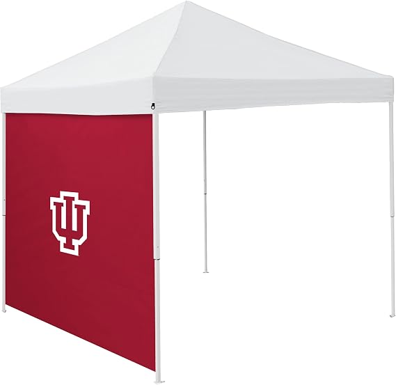 Logo Brands NCAA Indiana Hoosiers 9x9 Canopy Side Panel Team Colors, Privacy & Weather Shelter