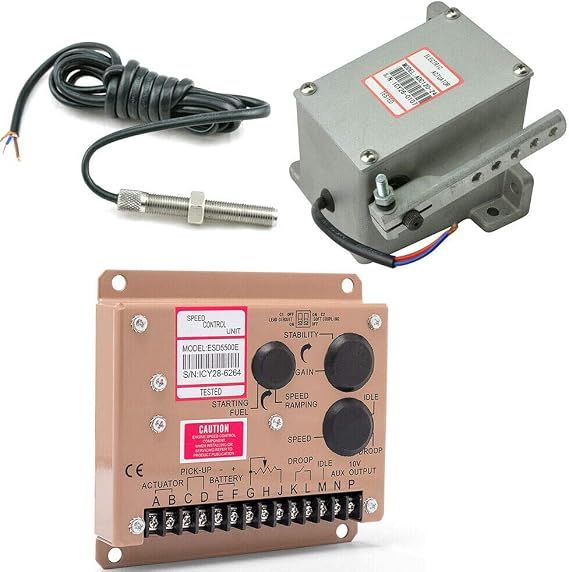 ESD5500E speed controller +MSP6729 Magnetic Speed Sensor+ADC120 actuator Tool For Various Generators