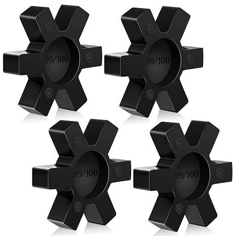 Fabbay 4 Pcs L100 Flexible Nbr Rubber Spider Insert for Jaw Coupling