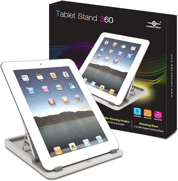 Vantec Tablet Stand 360 - White (TAC-100-WH)