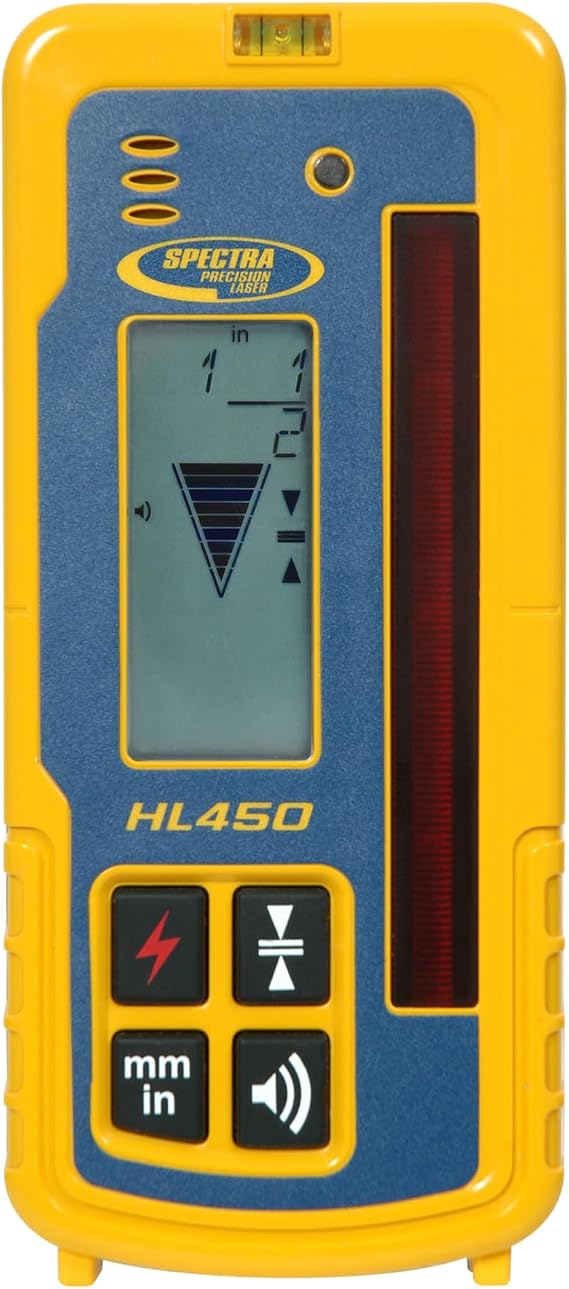 Spectra Precision HL450 Laser Receiver with Digital Readout - Alkaline IP67