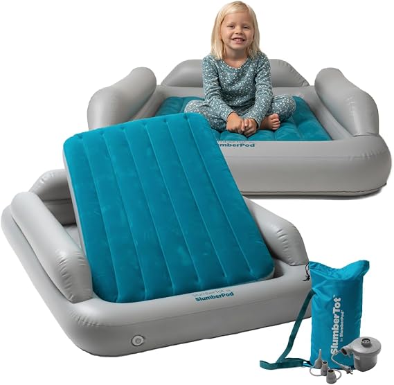 SlumberPod SlumberTot Inflatable Toddler Travel Bed with Safety Bumpers