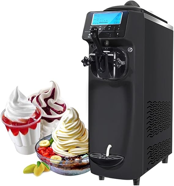 Ice Cream Maker Soft Ice Cream Machine Commercial Ice Cream Making Machine Summer Snack Shop Cafe Desktop Ice Cream Maker