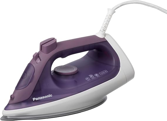 Panasonic NI-S630 Steam/Dry Iron - Ergonomic 1500W Iron with Ceramic Soleplate and U-Shaped Groove - Auto Shut Off and Anti-Calculcium Unit Installed - Corded Model with 1.9 m or 6.2 ft Cable