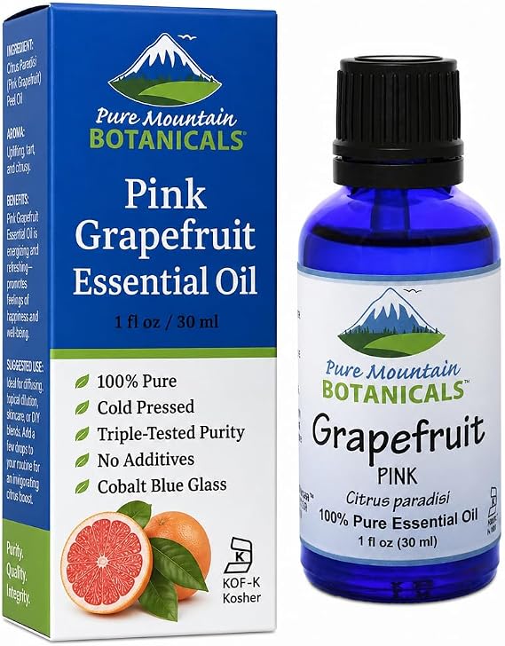 Pure Mountain Botanicals Pink Grapefruit Essential Oil - 1 fl oz