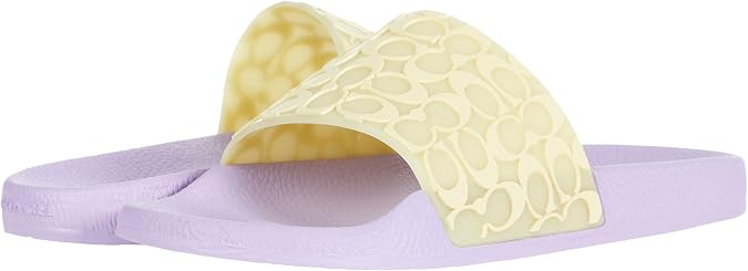 Coach Udele Slide Pale Yellow/Lilac