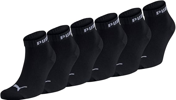 PUMA Unisex Sports Socks Quarter Pack of 6 Statement Edition Women Men