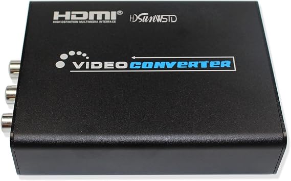 HDMI to 3RCA AV CVBS Composite & S-Video R/L Audio for DVD VCR PS2 PS3 Xbox HDTV