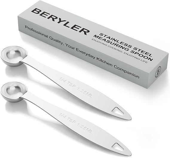 2PCS 1/4TSP(1.25ML) Single Measuring Spoon