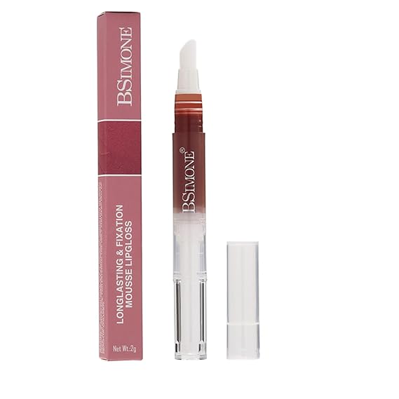 Lip Gloss, Non-Sticky Mousse Lip Gloss, Semi-Matte Liquid Lipstick, for Lips and Cheeks, Easy to Apply and Long-lasting Color.(03#)