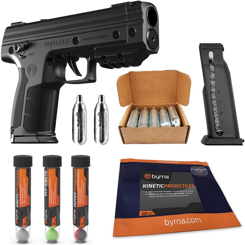 Byrna LE - Pepper Ultimate Bundle | Pepper Projectile Launcher | Less-Lethal Self-Defense & Home Defense Device