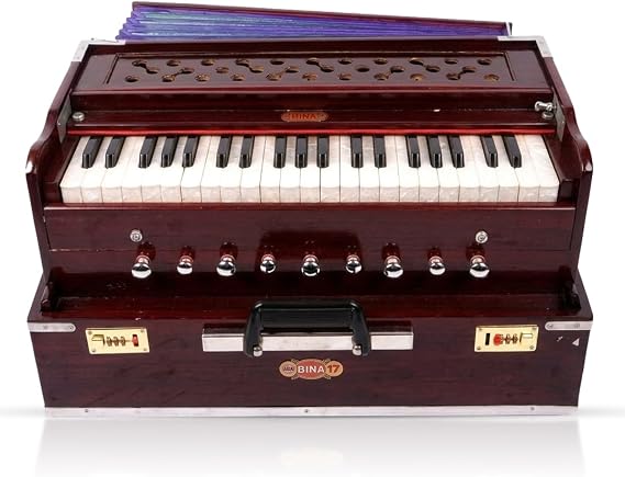 Bina Professional Harmonium Bina No. 17 Dx. Portable Musical Harmonium