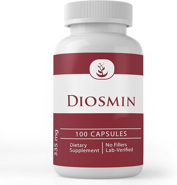 Pure Original Ingredients Diosmin (100 Capsules) Always Pure, No Additives Or Fillers, Lab Verified