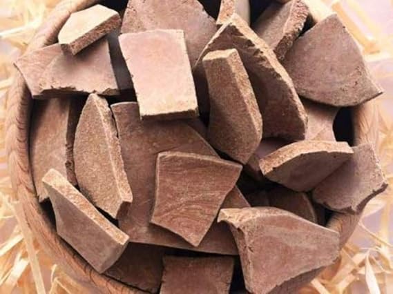 Red Clay Red Clay Clays Edible Clay Pieces (Clumps) Natural for Eating (Food) Edible Clay 4 oz (110 g)