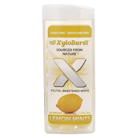 Xyloburst Mint Flip-Top Jar, Lemon, 60 Count