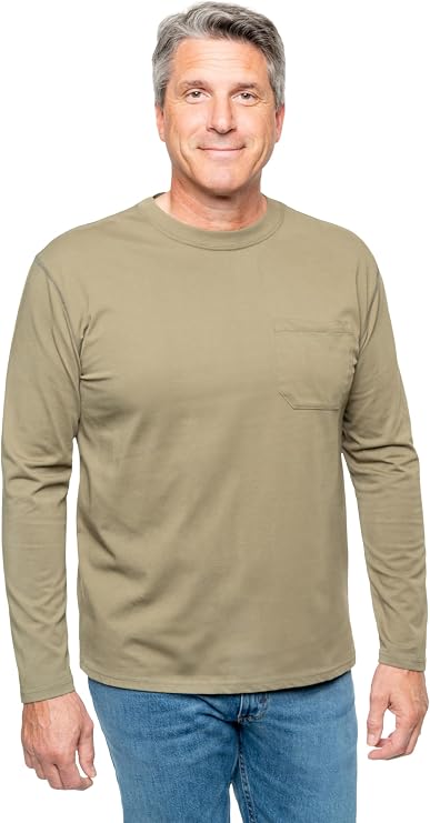 Insect Shield Men's UPF Wicking Long Sleeve Pocket T-Shirt
